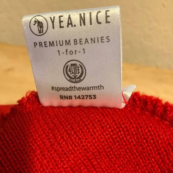 Yea.Nice Premium Beanie Logo Cuffed Flat Knit Warm Winter Hat - Picture 8 of 9